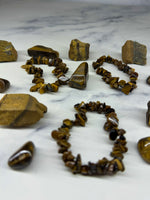 Yellow Tiger Eye Chip Bracelet