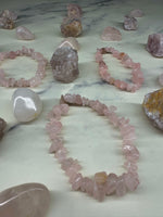 Rose Quartz Chip Bracelet