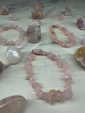 Rose Quartz Chip Bracelet