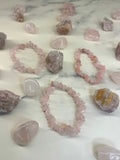 Rose Quartz Chip Bracelet