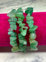 Green Aventurine Chip Bracelet