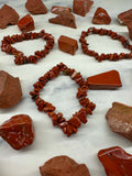 Red Jasper Chip Bracelet