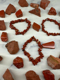 Red Jasper Chip Bracelet