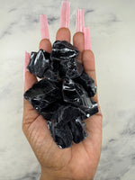 Black Obsidian Raw Stone - AurasAndGemstones