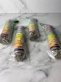 7 Chakra California Sage Bundle With Rose Petals - AurasAndGemstones