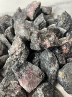 Rhodonite Raw Stone - AurasAndGemstones