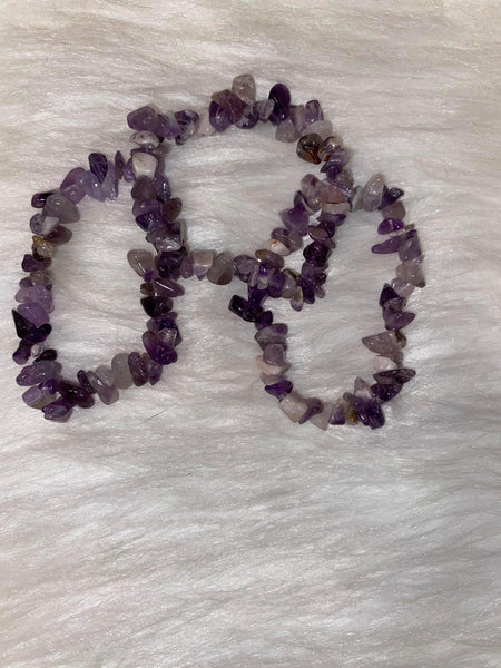 Amethyst Chip Bracelet