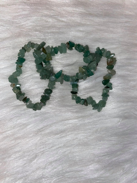 Green Aventurine Chip Bracelet