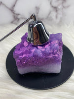 Amethyst Cluster Crystal Candle - AurasAndGemstones