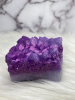 Amethyst Cluster Crystal Candle - AurasAndGemstones