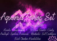 Aquarius Zodiac Set - AurasAndGemstones