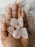 Rose Quartz Tumble Stones - AurasAndGemstones