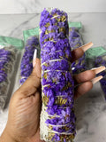 Purple Sinuata And White Sage Bundle - AurasAndGemstones