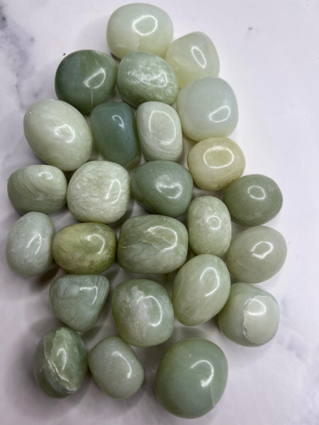 Green Jade Tumble Stones