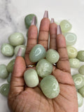 Green Jade Tumble Stones - AurasAndGemstones