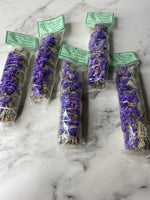 Purple Sinuata And White Sage Bundle - AurasAndGemstones