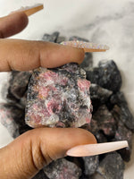 Rhodonite Raw Stone - AurasAndGemstones