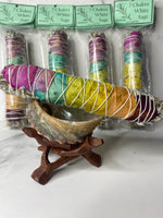 7 Chakra California Sage Bundle With Rose Petals - AurasAndGemstones