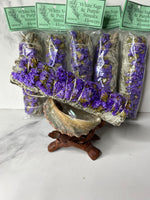 Purple Sinuata And White Sage Bundle - AurasAndGemstones