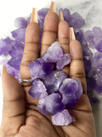 Flower Amethyst Rough Tumble Stones - AurasAndGemstones