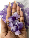 Flower Amethyst Rough Tumble Stones - AurasAndGemstones