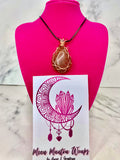 Copper Wrapped Goldstone Pendant - AurasAndGemstones