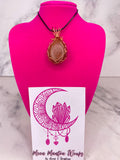 Copper Wrapped Goldstone Pendant - AurasAndGemstones