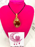 Mookaite Jasper Gold Wrapped Pendant - AurasAndGemstones