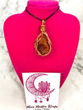 Carnelian Copper Wrapped Stone - AurasAndGemstones