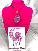 Amethyst Silver Wrapped Pendant - AurasAndGemstones